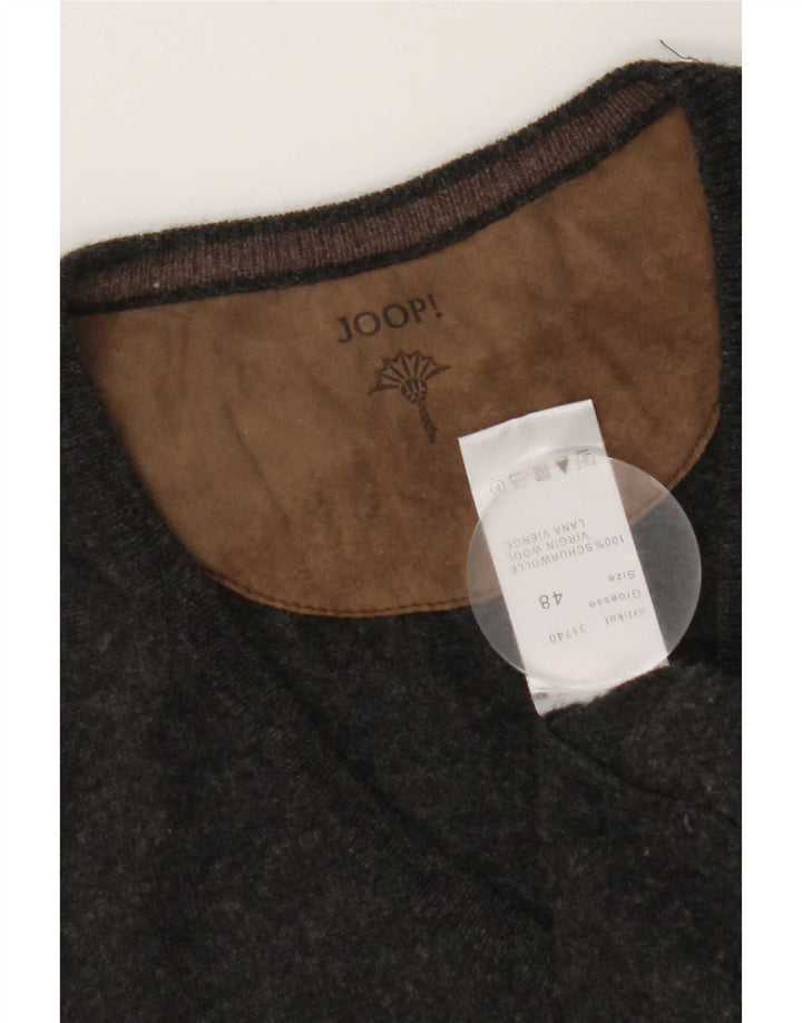 Joop Mens Vest Tank Top IT 48 Medium Black Flecked Virgin Wool
