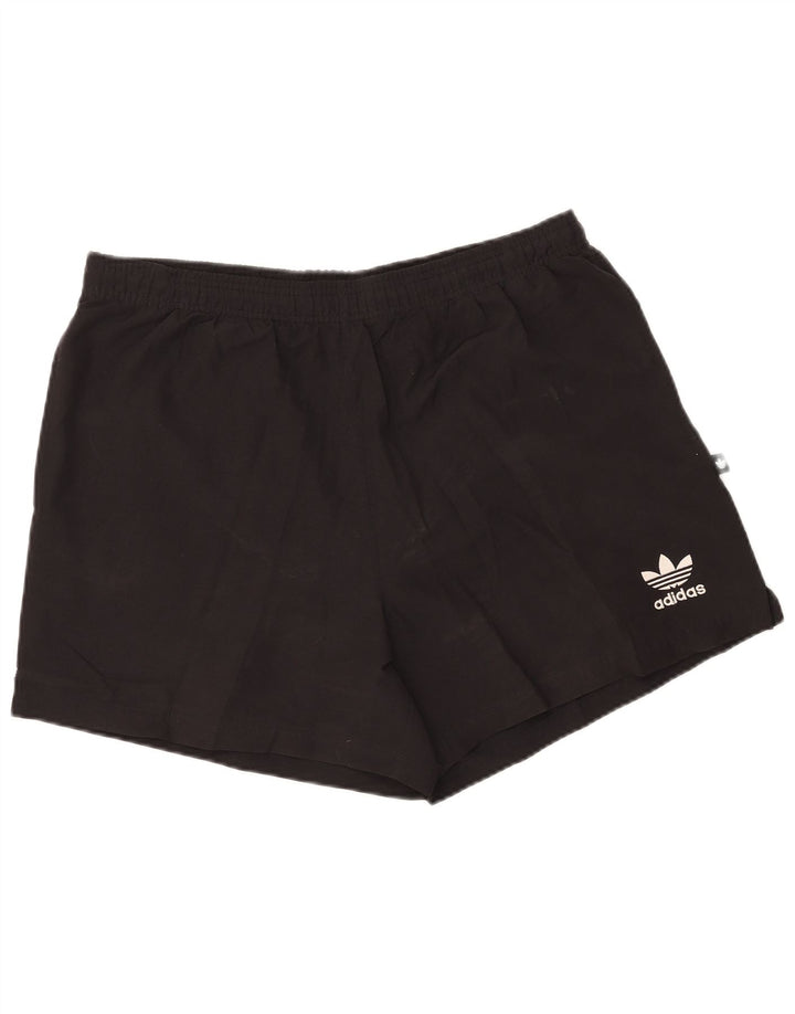 ADIDAS Mens Sport Shorts Large Black Cotton