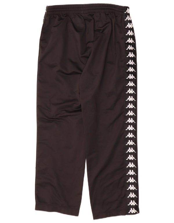 Kappa Mens Graphic Tracksuit Trousers Medium  Black