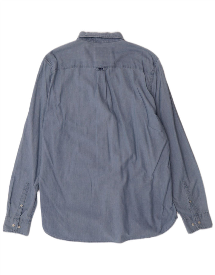 Superdry Mens Shirt XL Blue Cotton