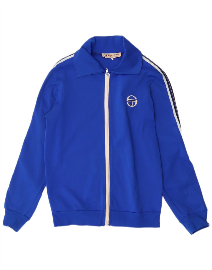 SERGIO TACCHINI Mens Vintage Tracksuit Top Jacket IT 46 Small Blue 80s