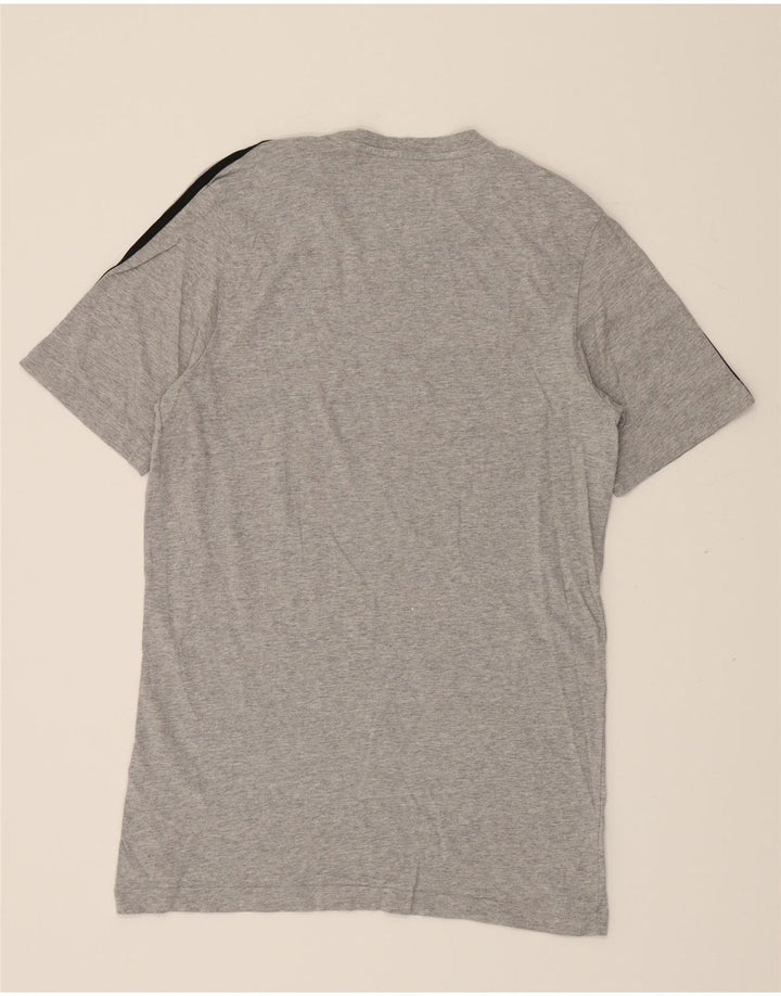 ADIDAS Mens Graphic T-Shirt Top Medium Grey Cotton Vintage Adidas and Second-Hand Adidas from Messina Hembry 