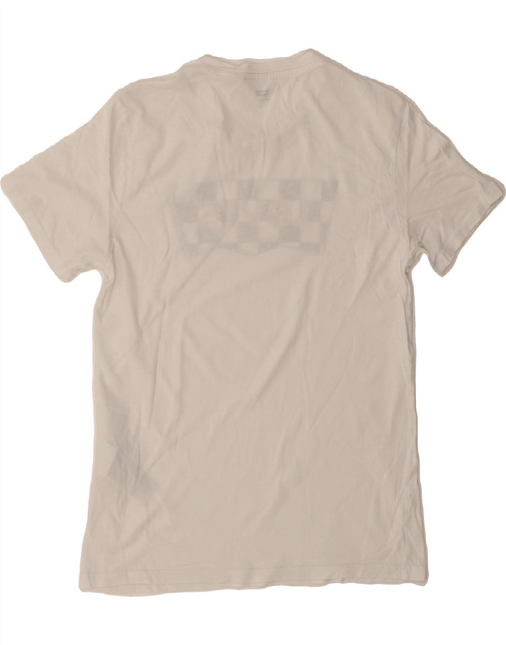 LEVI'S Mens Graphic T-Shirt Top Small White Cotton Vintage Levi's and Second-Hand Levi's from Messina Hembry 