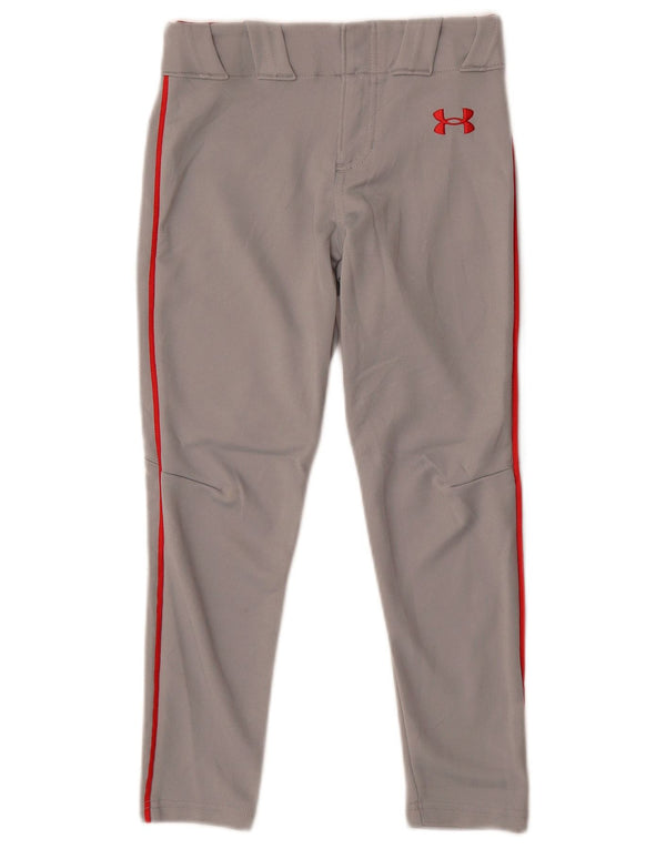 Under Armour Boys Skinny Casual Trousers 7-8 Years Small W22 L22 Grey