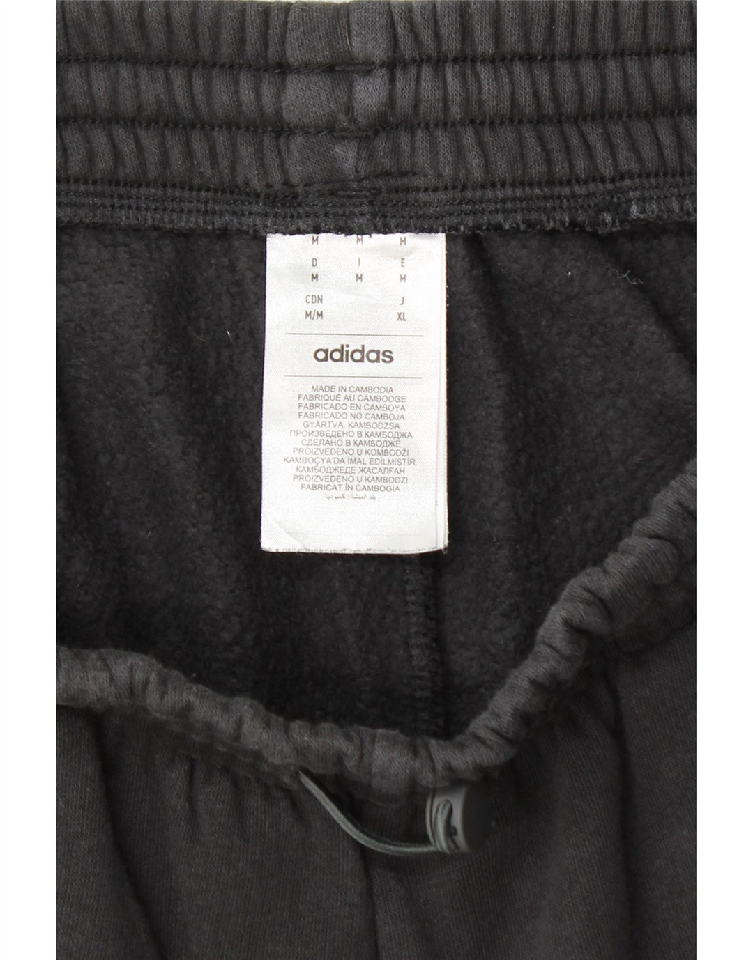 ADIDAS Mens Cargo Tracksuit Trousers Joggers Medium  Black Cotton