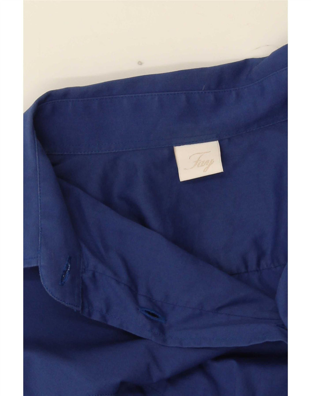 Fay Womens Shirt UK 16 Large Blue Cotton