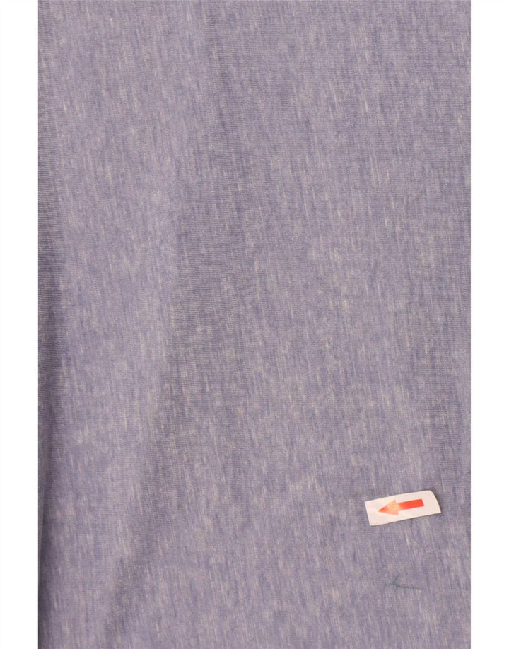 Gap Mens Top Long Sleeve Medium Blue Flecked Cotton