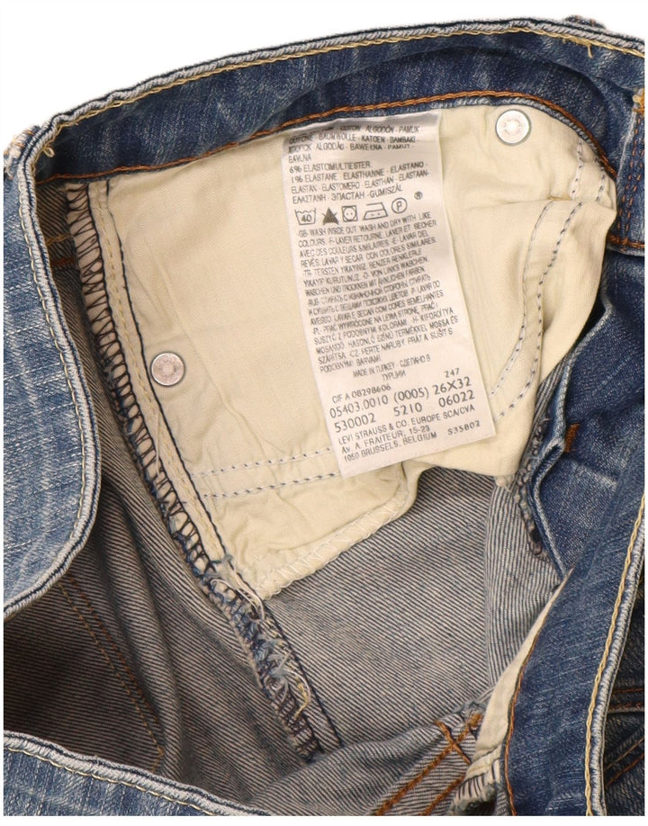 LEVI'S Womens Slight Curve Skinny Jeans W26 L30 Blue Cotton