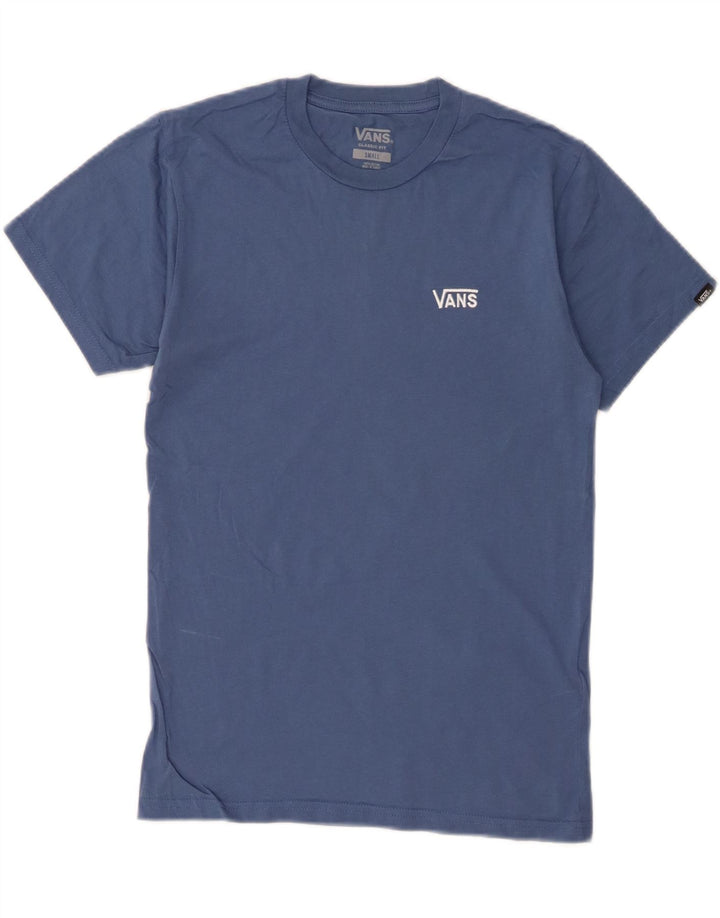 VANS Mens Classic Fit T-Shirt Top Small Blue Cotton Vintage Vans and Second-Hand Vans from Messina Hembry 