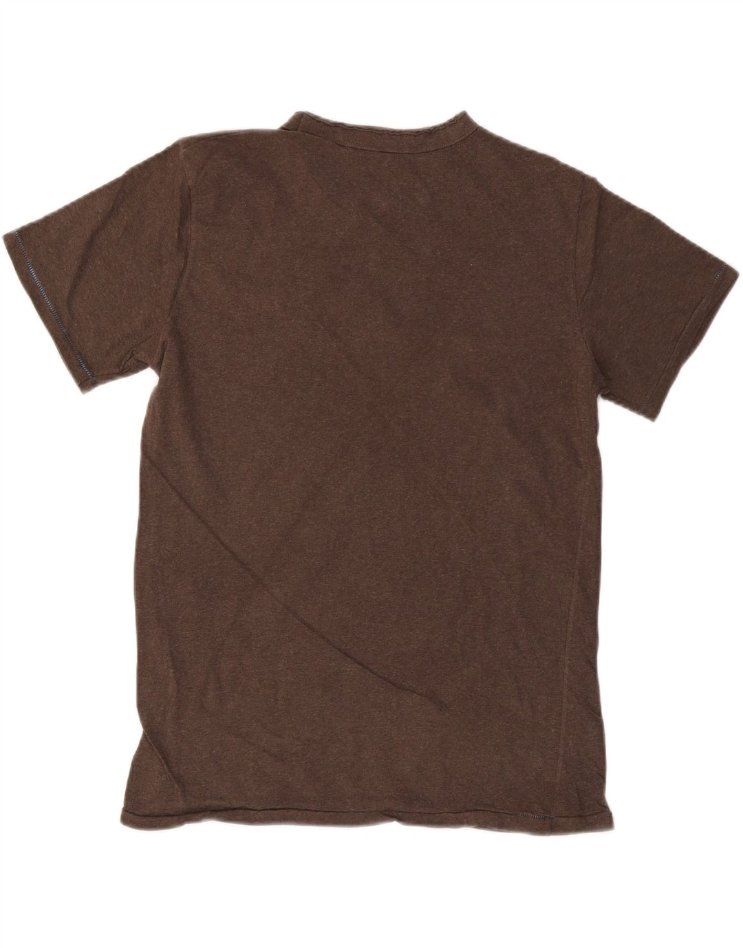 BENETTON Mens T-Shirt Top Medium Brown
