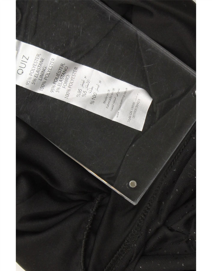 QUIZ Womens Sleeveless Bodycon Dress UK 12 Medium Black Polyester Vintage Quiz and Second-Hand Quiz from Messina Hembry 