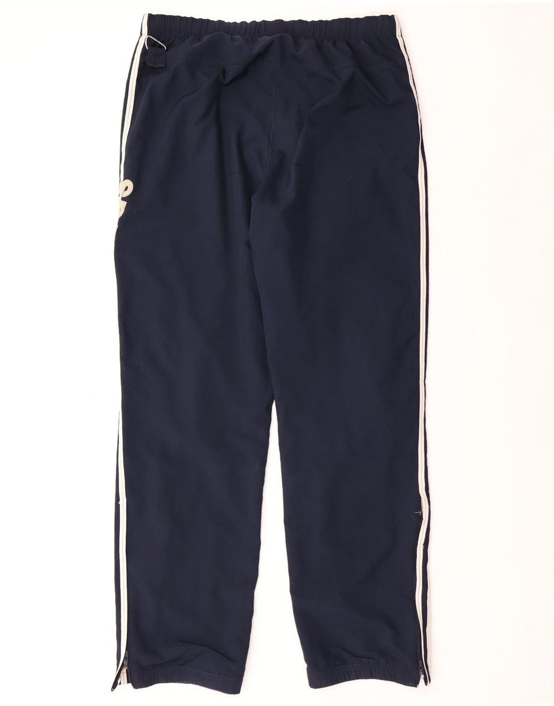 ADIDAS Mens Tracksuit Trousers Medium  Navy Blue Polyester