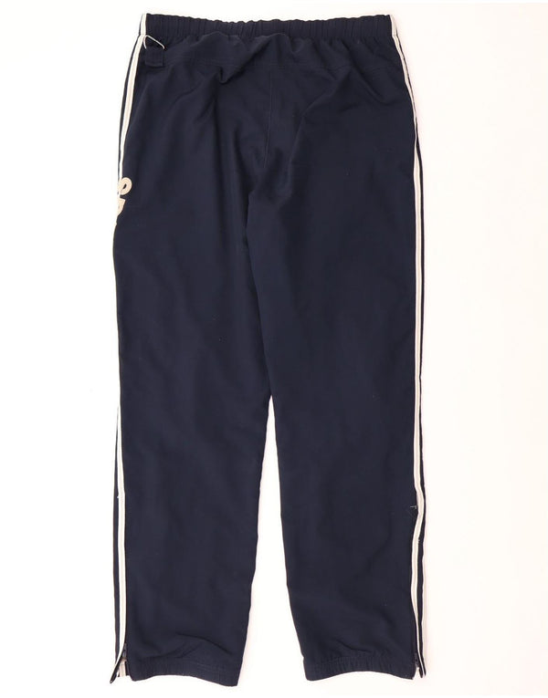 ADIDAS Mens Tracksuit Trousers Medium  Navy Blue Polyester