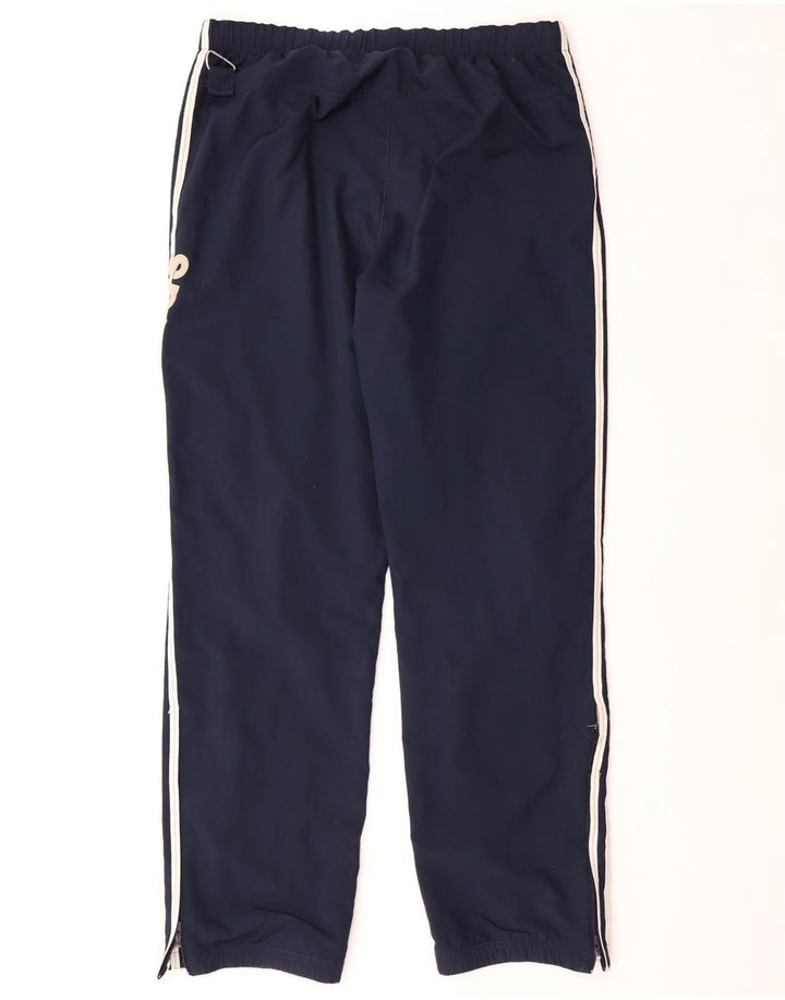 ADIDAS Mens Tracksuit Trousers Medium  Navy Blue Polyester