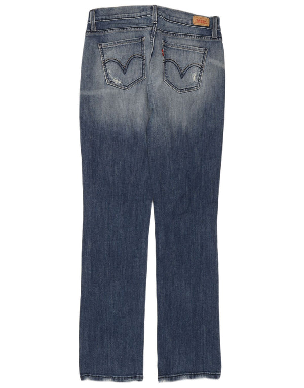 Levi's Womens 504 Super Low Straight Jeans US 7 Medium W29 L31 Blue Cotton