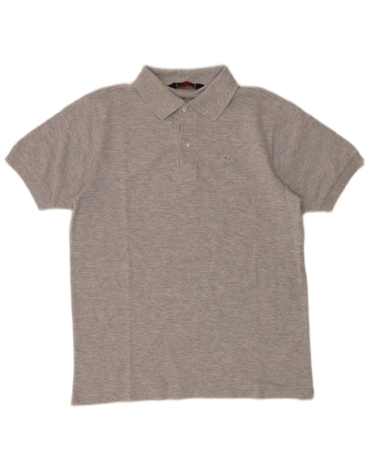 KAPPA Mens Polo Shirt Small Grey Cotton