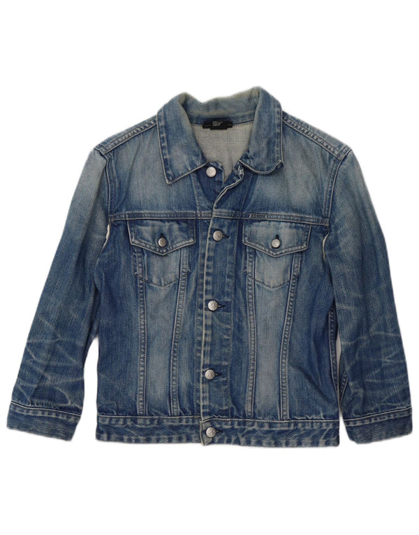 DIESEL Boys Denim Jacket 9-10 Years Medium  Blue Cotton