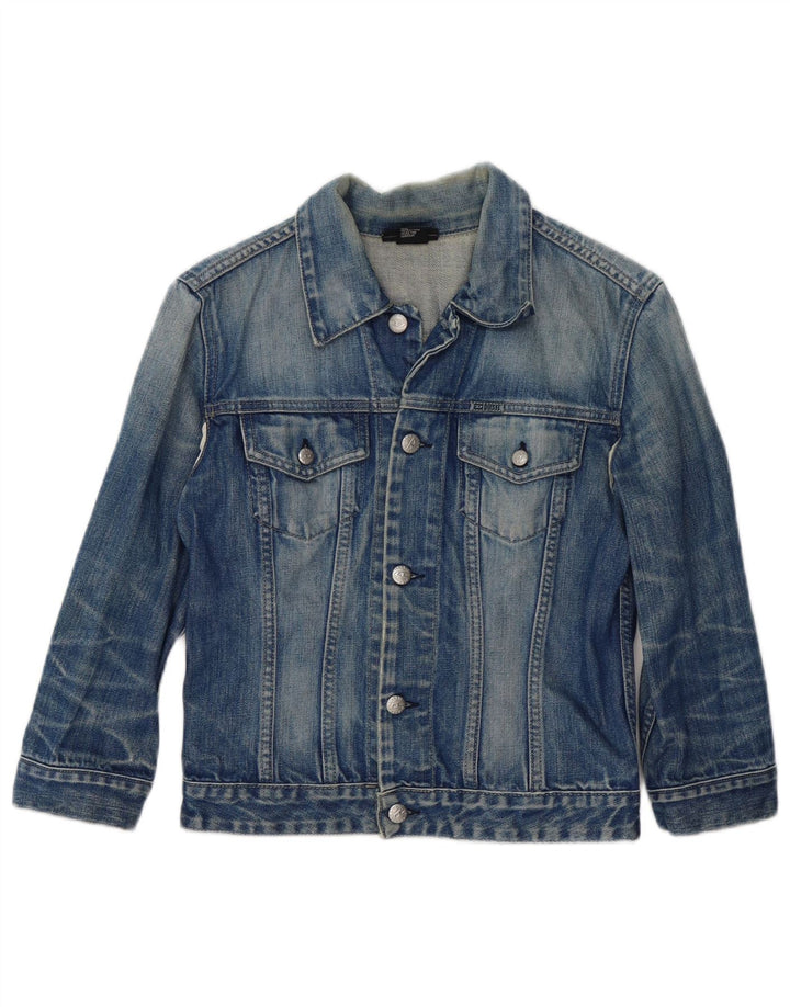 DIESEL Boys Denim Jacket 9-10 Years Medium  Blue Cotton