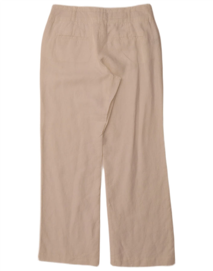 MONSOON Mens Straight Casual Trousers UK 10 Small W30 L29  White Linen