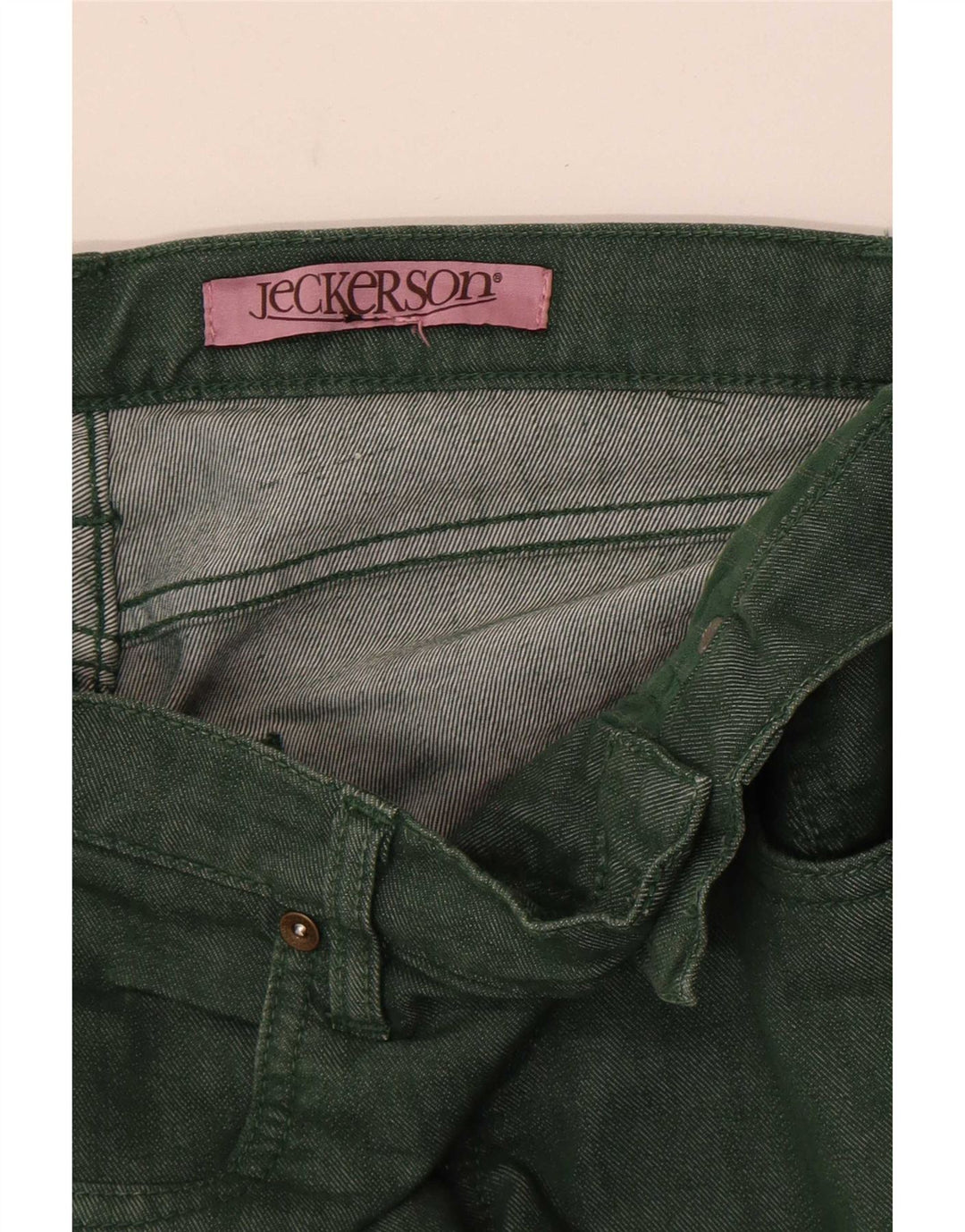 Jeckerson Womens Slim Jeans W28 L34 Green
