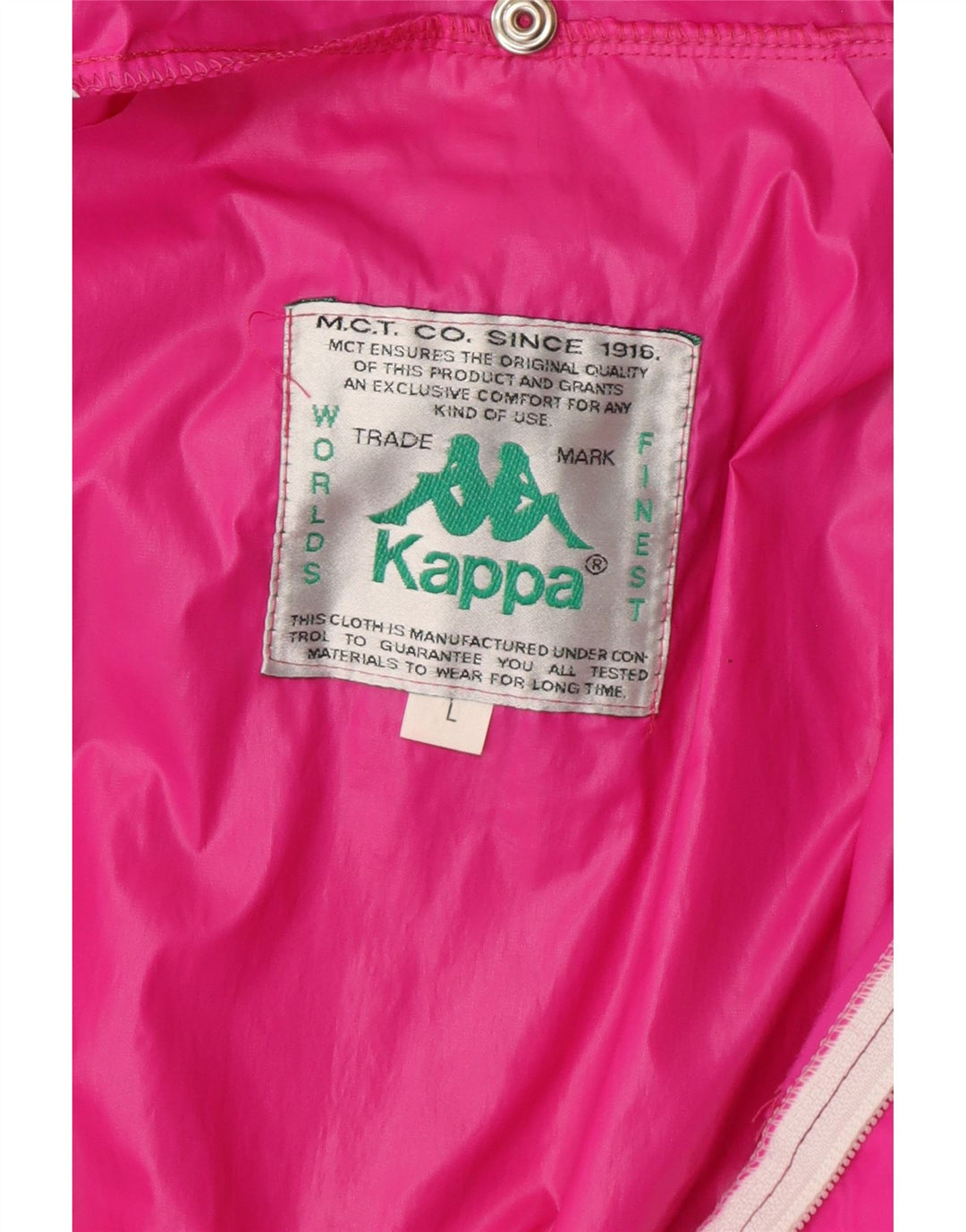 KAPPA Mens Graphic Hooded Rain Jacket UK 40 Large Pink