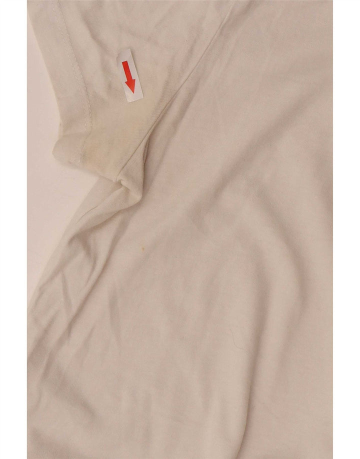 Superdry Mens T-Shirt Top Medium White Cotton