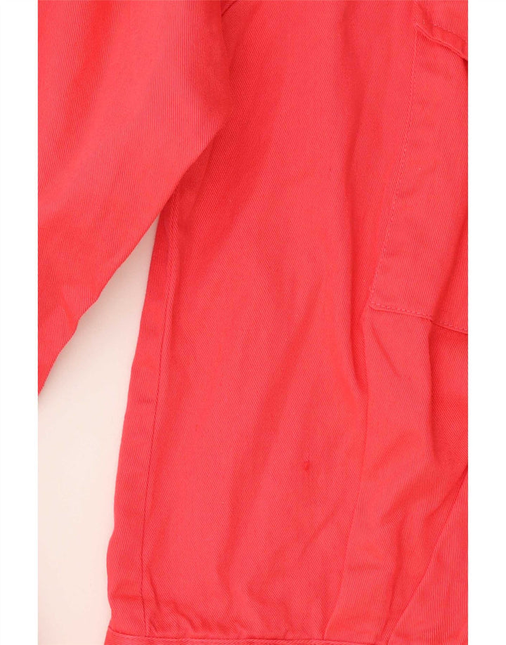 Vintage Womens 3 Button Blazer Jacket UK 16 Large Pink Cotton