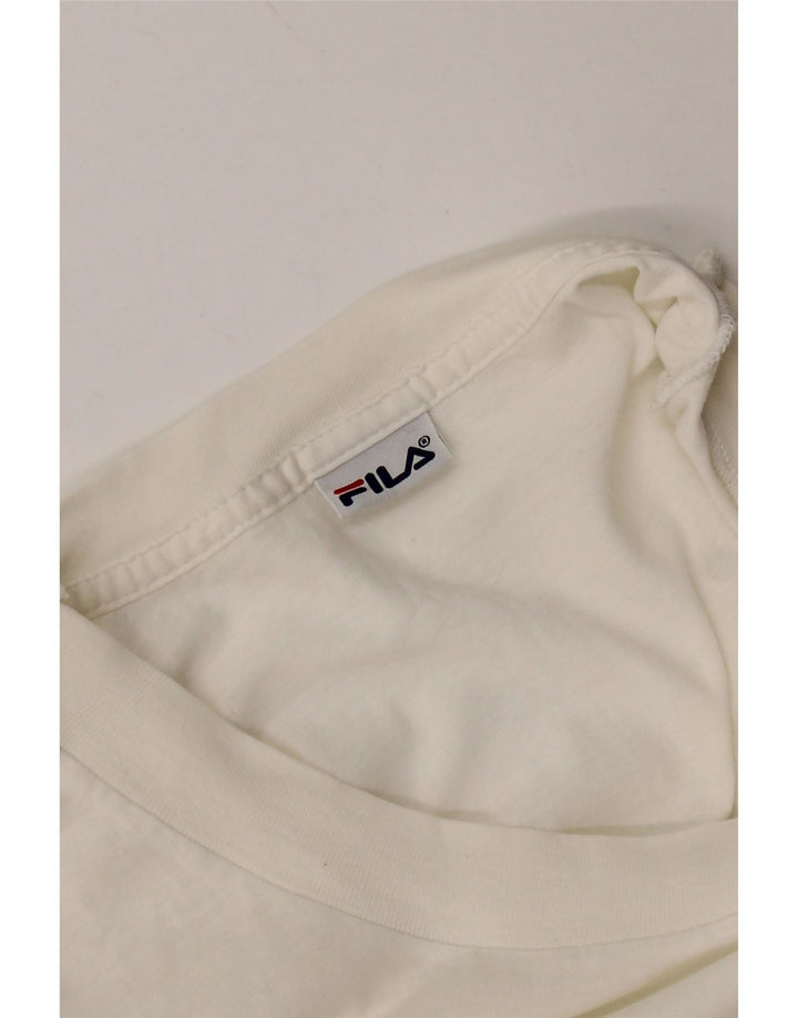 FILA Mens T-Shirt Top Small White