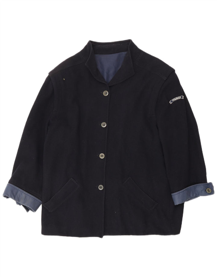 OURAGAN Womens Oversized Windbreaker Jacket UK 18 XL Navy Blue