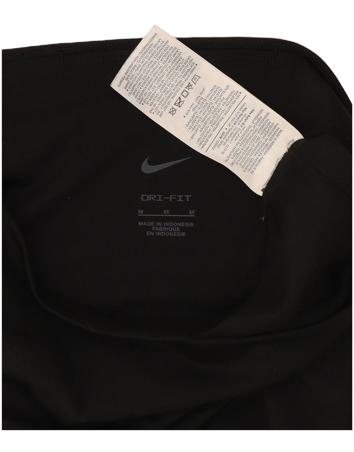 Nike Womens Dri Fit Capri Leggings UK 12 Medium Black Polyester