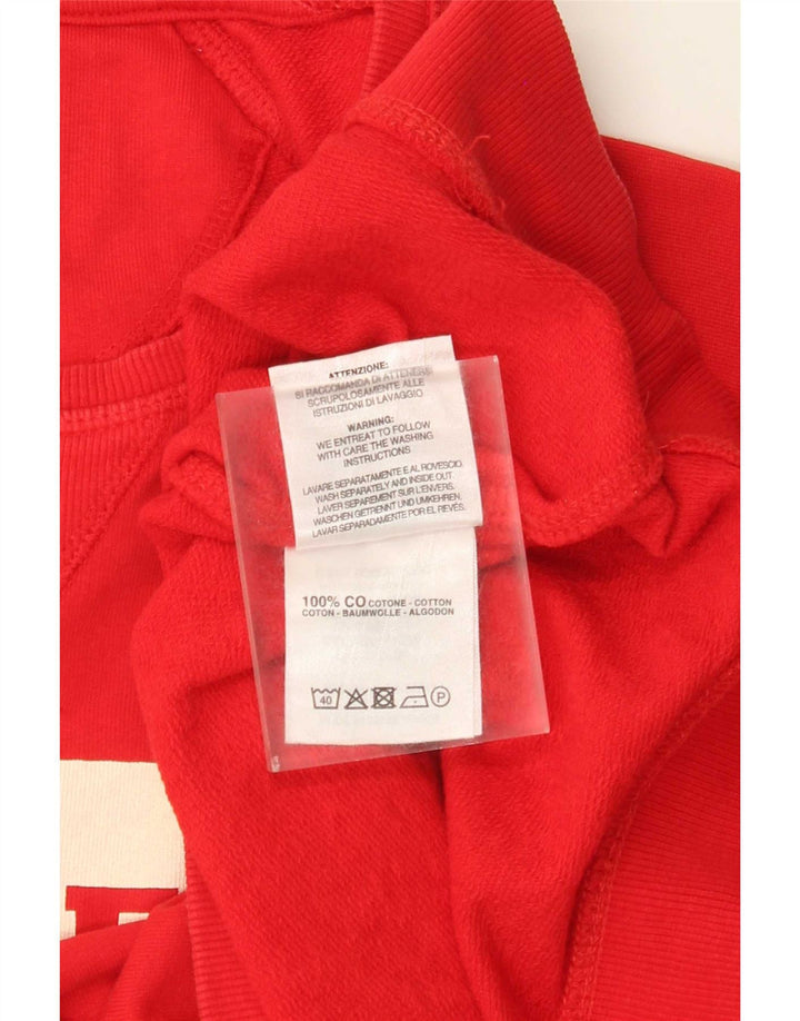 Carrera Mens Graphic Regular Fit Sweatshirt Jumper Medium Red Cotton