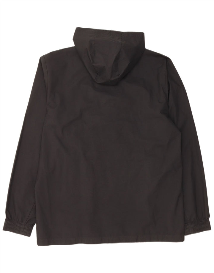 ADIDAS Mens Hooded Rain Jacket UK 38 Medium Black Polyester