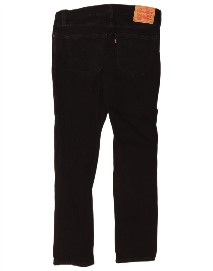 Levi's Mens 511 Slim Jeans W36 L32 Black Cotton