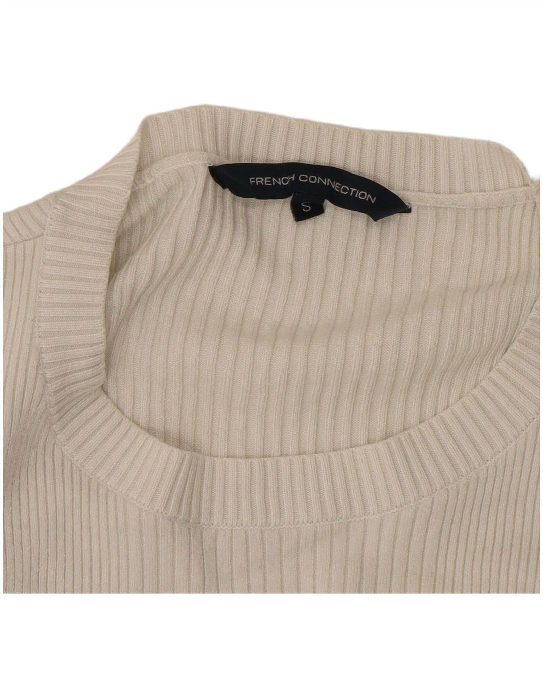 French Connection Womens Top Long Sleeve UK 10 Small White