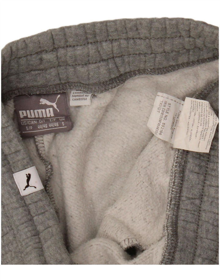 PUMA Mens Tracksuit Trousers Small  Grey Cotton