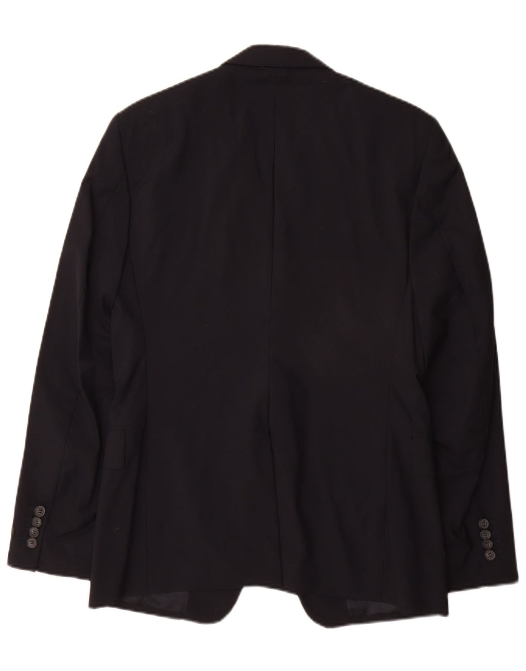 Prada Mens 2 Button Blazer Jacket IT 48 Medium Navy Blue Wool