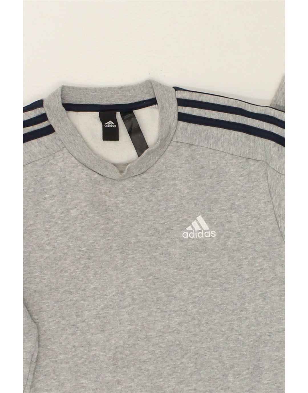 ADIDAS Mens Sweatshirt Jumper XS Grey Cotton Vintage Adidas and Second-Hand Adidas from Messina Hembry 