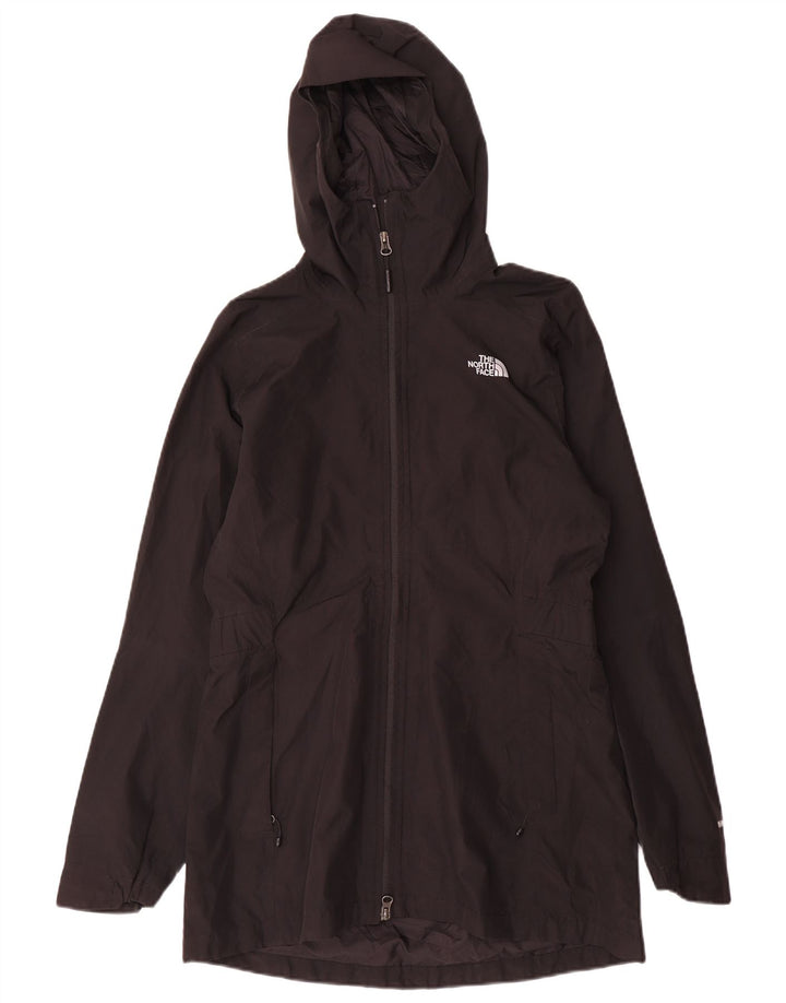 The North Face Womens Hooded Rain Jacket UK 14 Medium Black Polyester