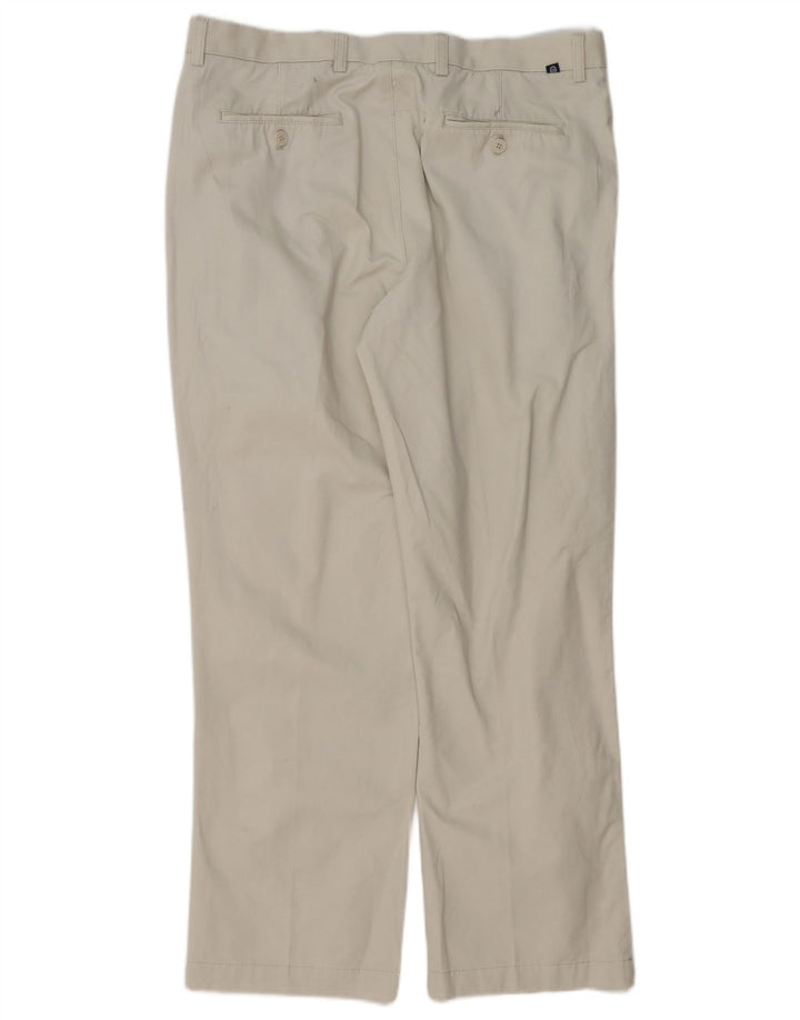 CHAPS Mens Pegged Chino Trousers W36 L30  White Cotton