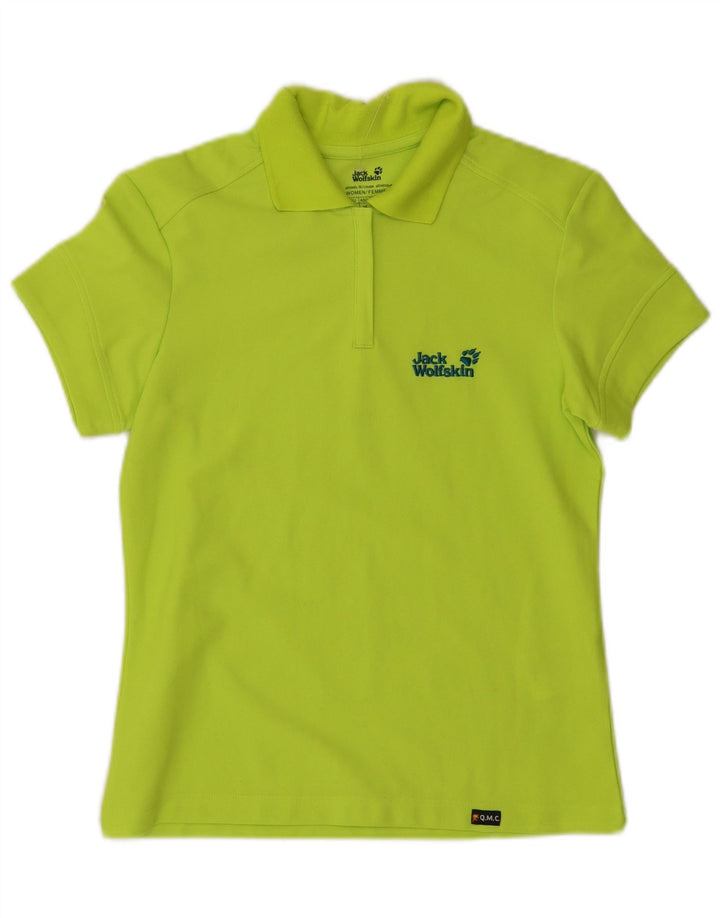 JACK WOLFSKIN Womens Polo Shirt UK 10 Small Green Polyester