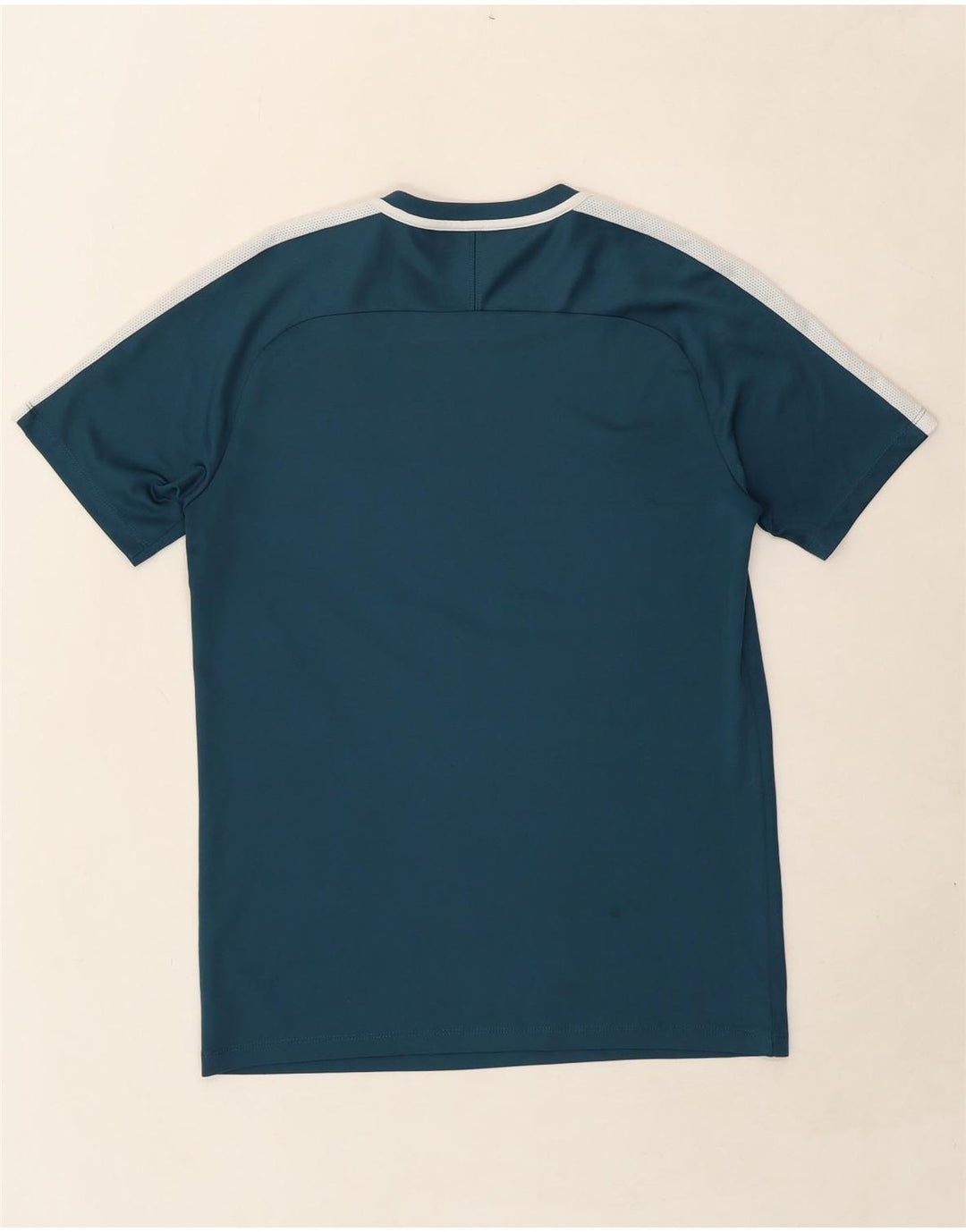 NIKE Mens Dri Fit Graphic T-Shirt Top Medium Blue Vintage Nike and Second-Hand Nike from Messina Hembry 