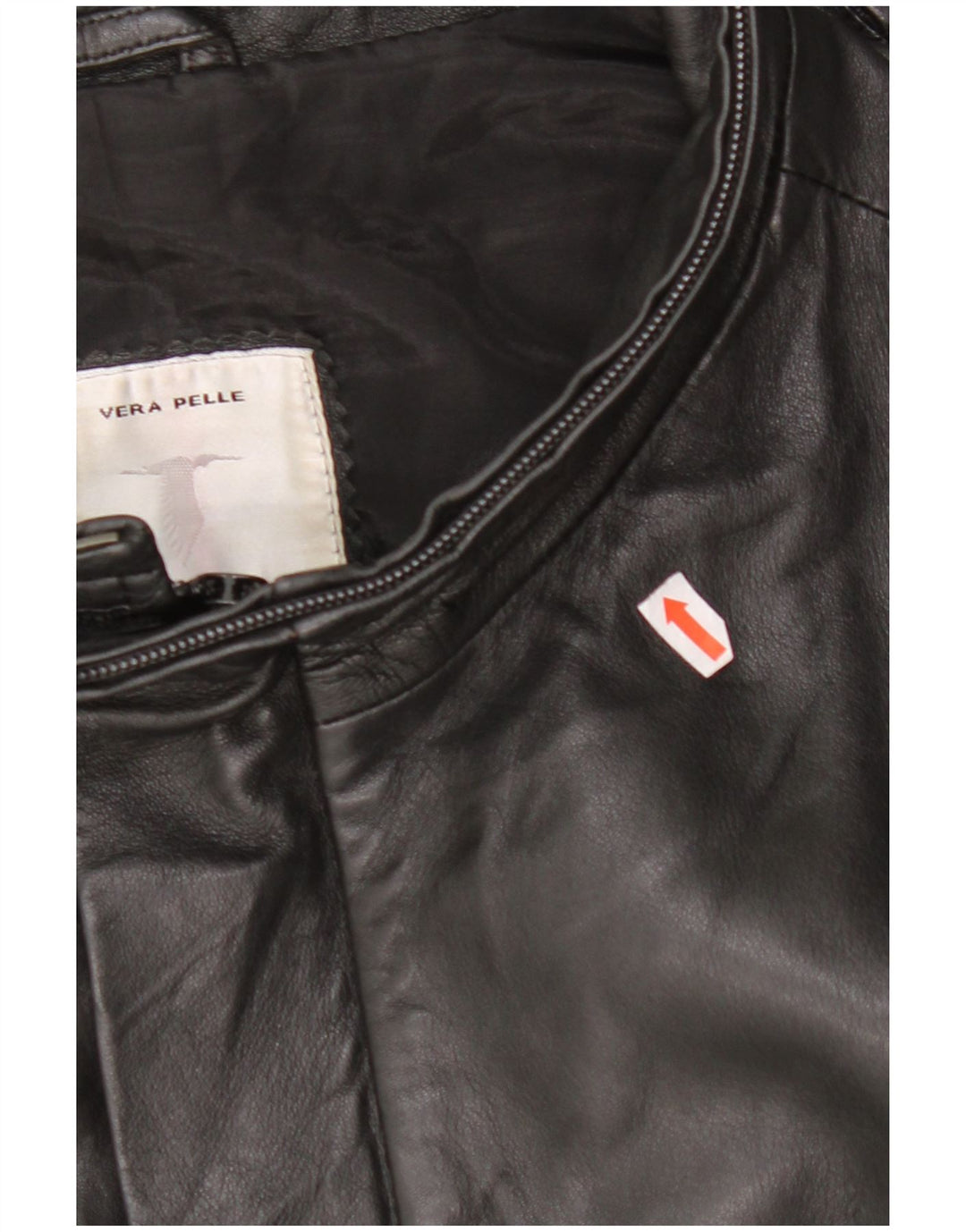 CONBIPEL Mens Leather Jacket IT 54 2XL Black Leather