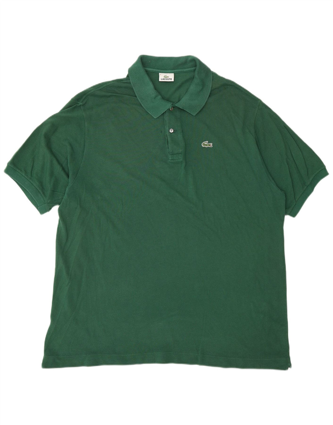 LACOSTE Mens Polo Shirt Size 8 3XL Green Cotton
