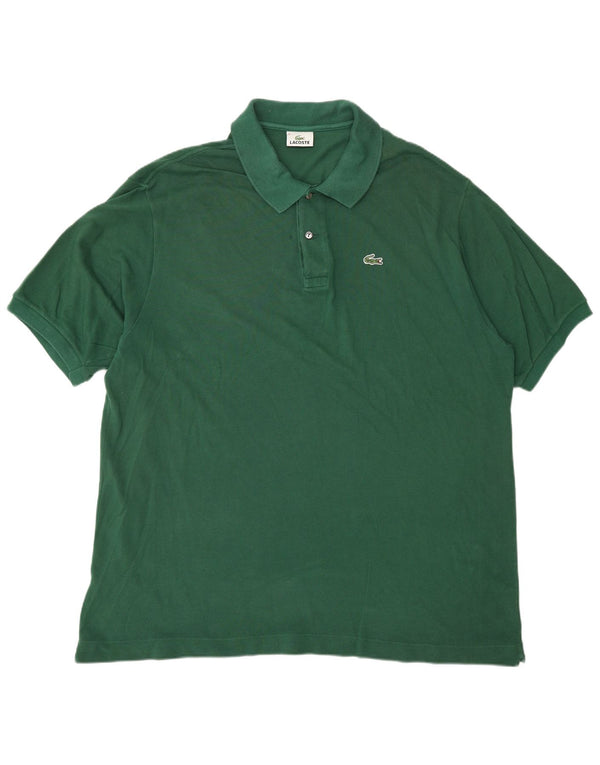 LACOSTE Mens Polo Shirt Size 8 3XL Green Cotton