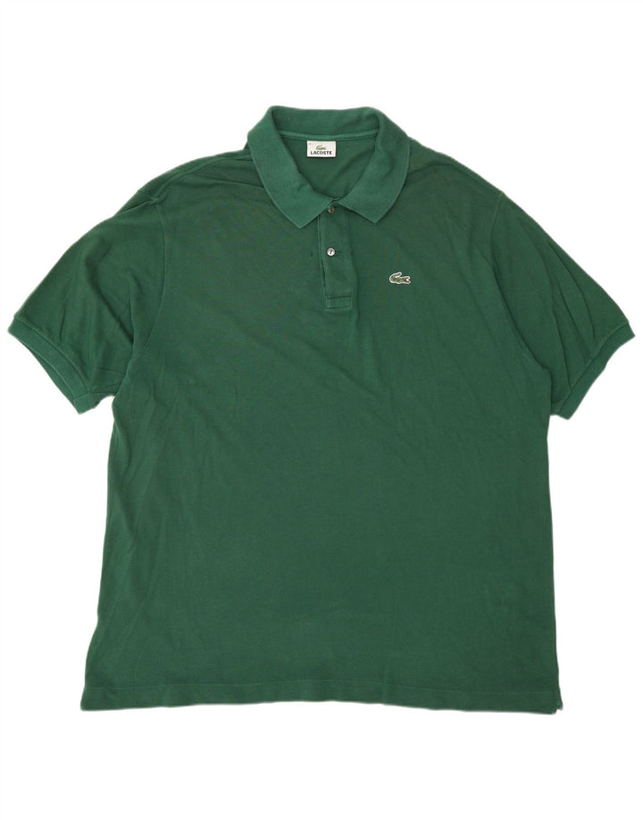 LACOSTE Mens Polo Shirt Size 8 3XL Green Cotton