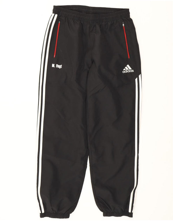 ADIDAS Mens Tracksuit Trousers Joggers UK 42/44 Large Black Polyester