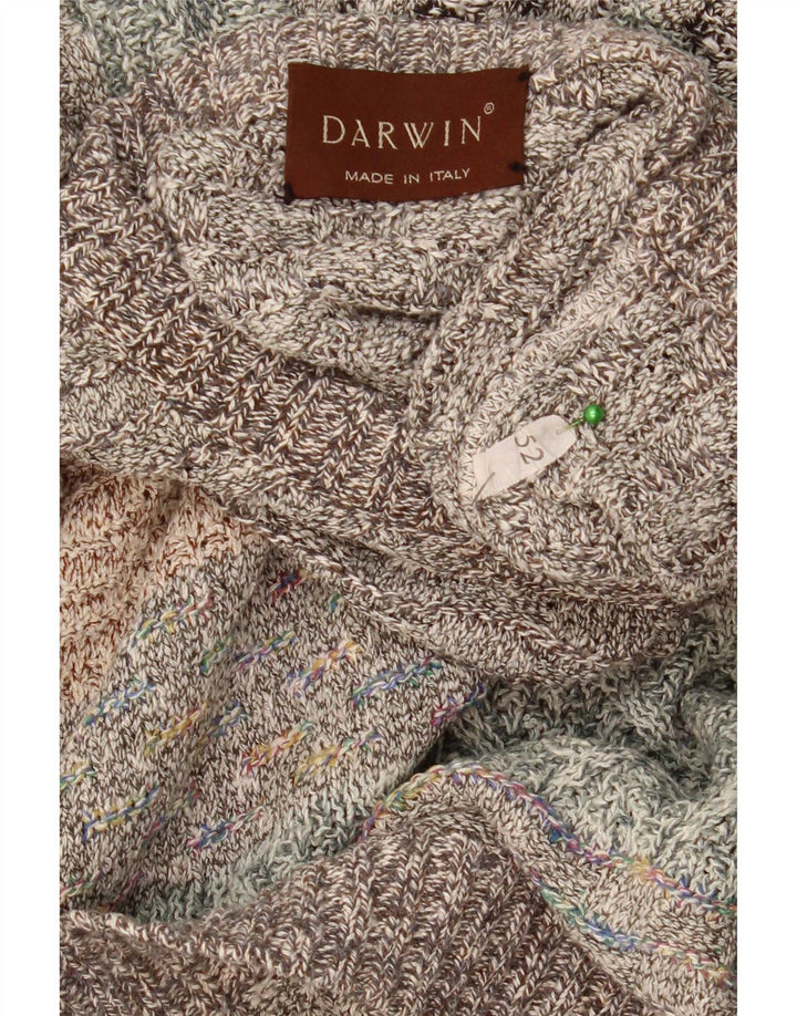 Darwin Mens Crew Neck Jumper Sweater Size 52 Large Multicoloured Striped
