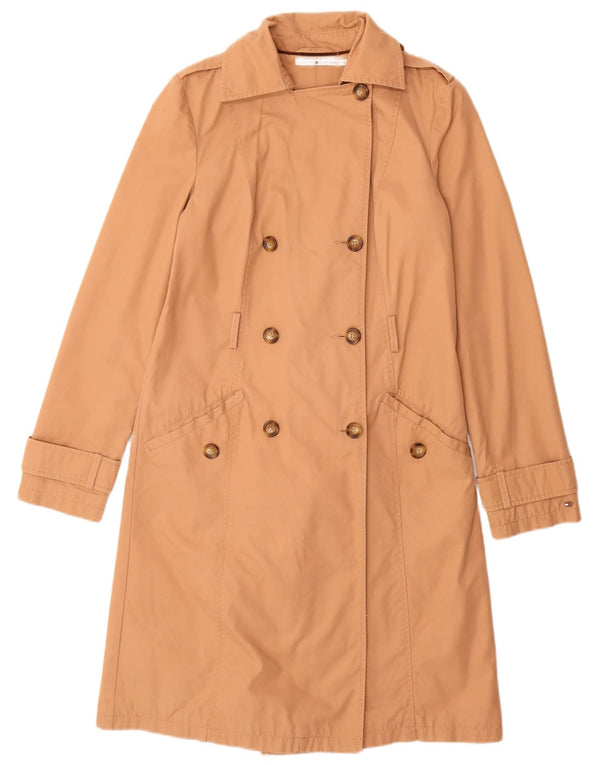 Tommy Hilfiger Womens Trench Coat UK 10 Small Beige Cotton