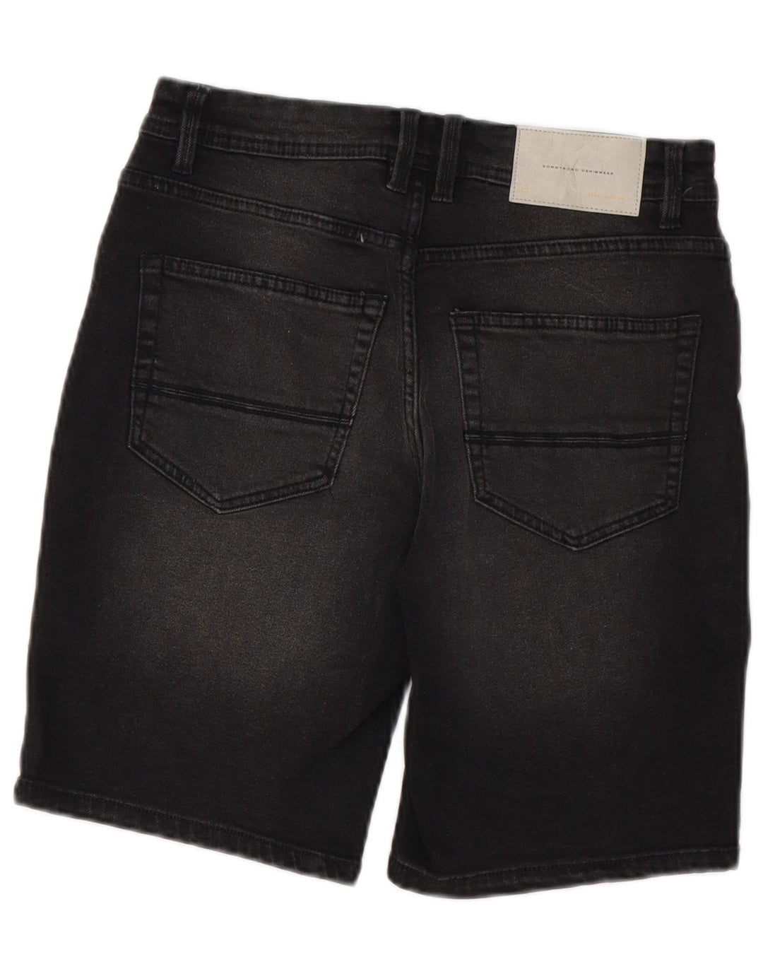 SONNY BONO Womens Denim Shorts IT 44 Medium W29 Black Cotton