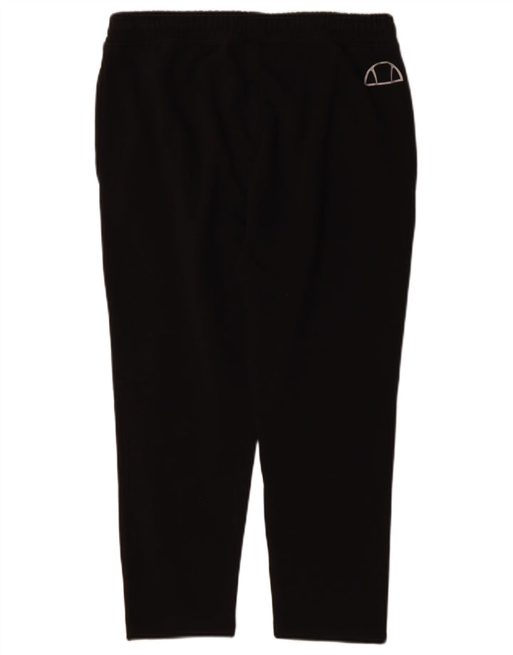 ELLESSE Womens Tracksuit Trousers UK 14 Medium  Black Cotton